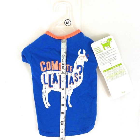 Small Dog T-Shirt Medium 'Como Te Llamas' Graphic - Picture 4 of 5